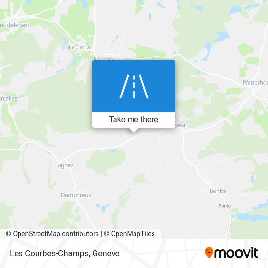 Les Courbes-Champs map