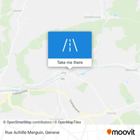 Rue Achille Merguin plan