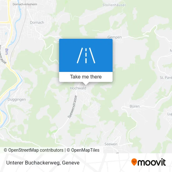 Unterer Buchackerweg map