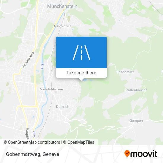Gobenmattweg map