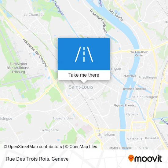 Rue Des Trois Rois plan