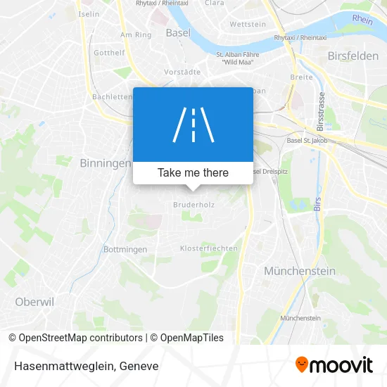 Hasenmattweglein map