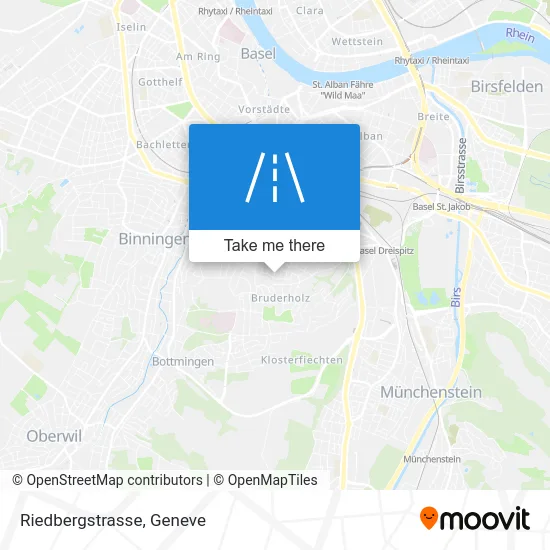 Riedbergstrasse map