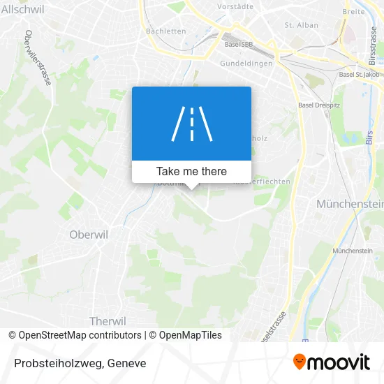 Probsteiholzweg map