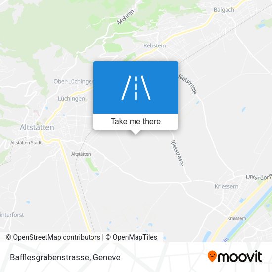 Bafflesgrabenstrasse map