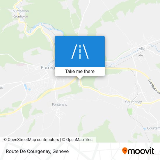 Route De Courgenay map