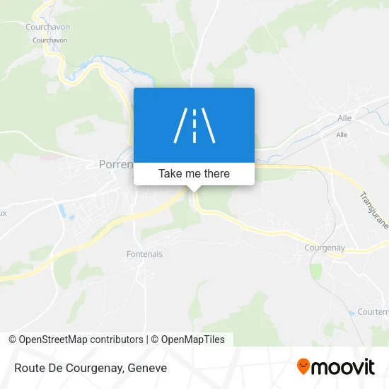 Route De Courgenay map
