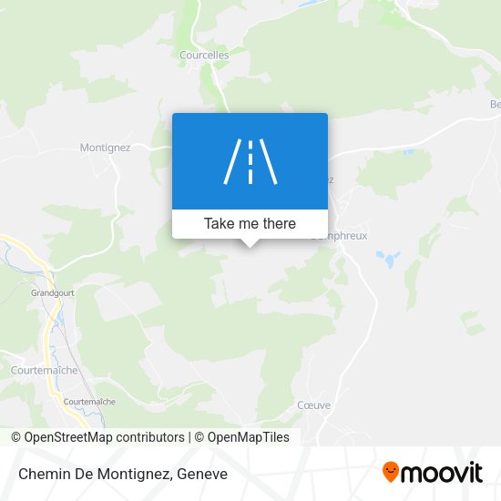 Chemin De Montignez map