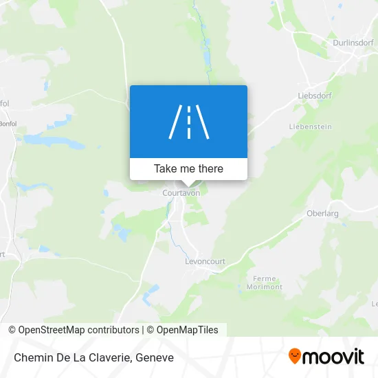 Chemin De La Claverie map