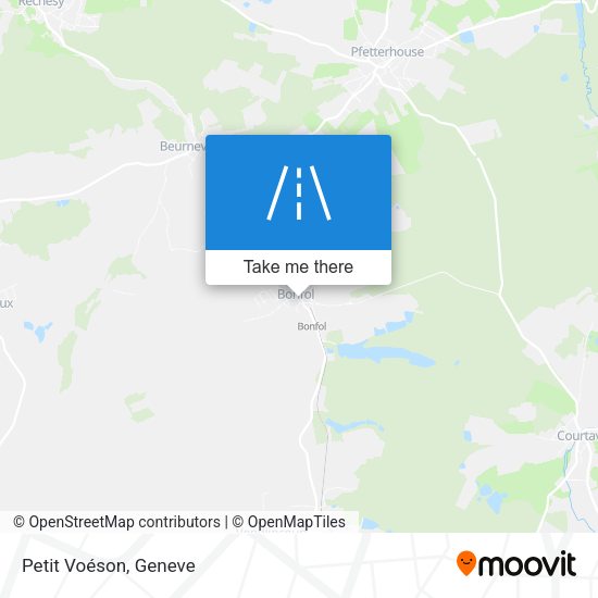 Petit Voéson map
