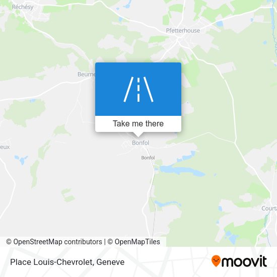 Place Louis-Chevrolet map
