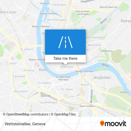 Wettsteinallee map