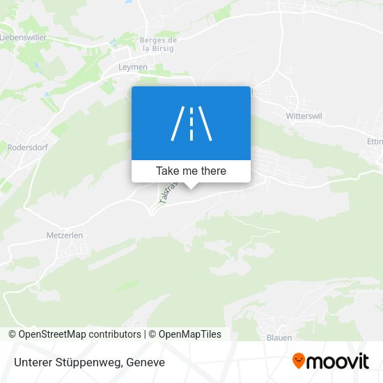 Unterer Stüppenweg map