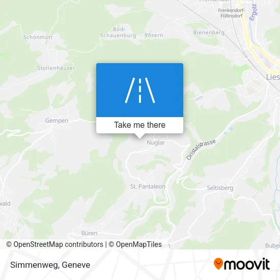 Simmenweg map
