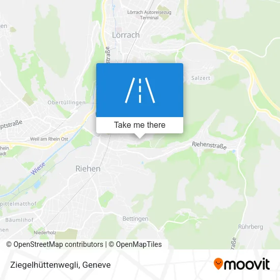 Ziegelhüttenwegli map