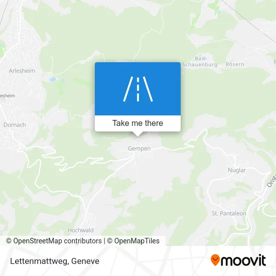Lettenmattweg map