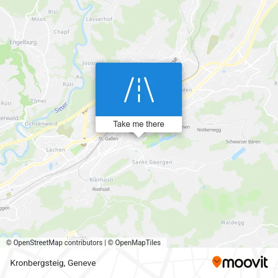 Kronbergsteig map