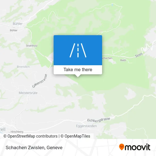 Schachen Zwislen map