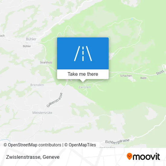 Zwislenstrasse map