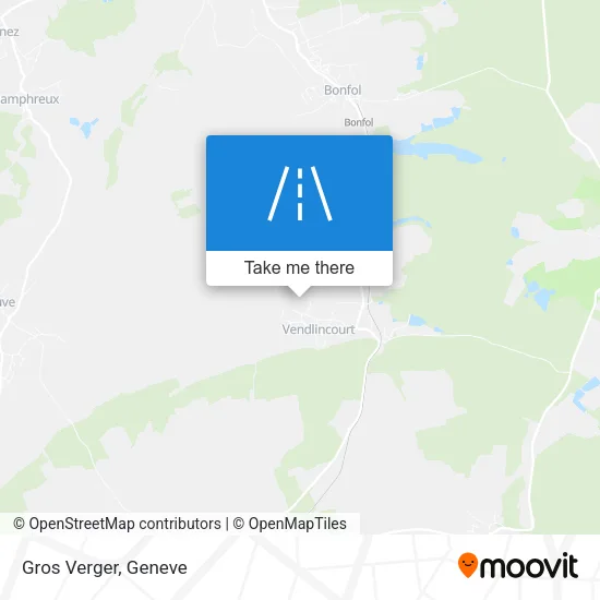 Gros Verger map