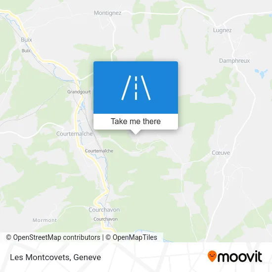 Les Montcovets plan