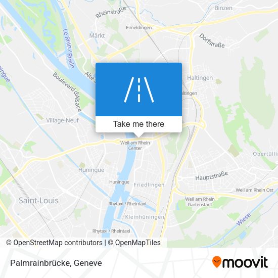 Palmrainbrücke map