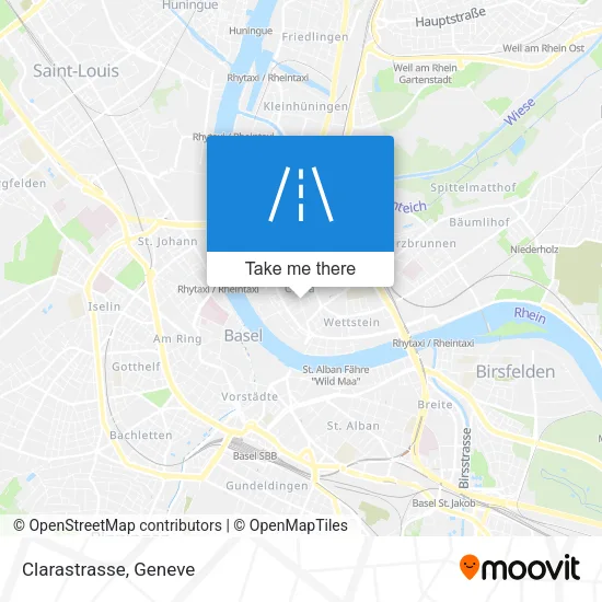 Clarastrasse map