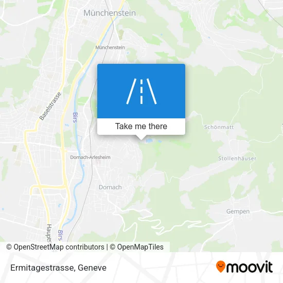 Ermitagestrasse map