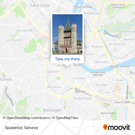 Spalentor map