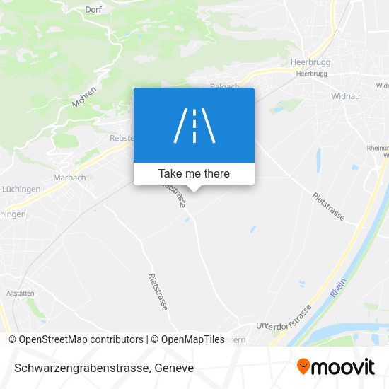 Schwarzengrabenstrasse map