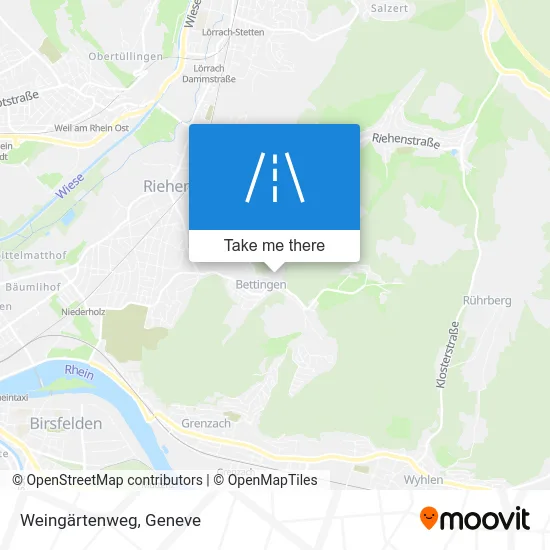 Weingärtenweg map