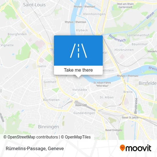 Rümelins-Passage map