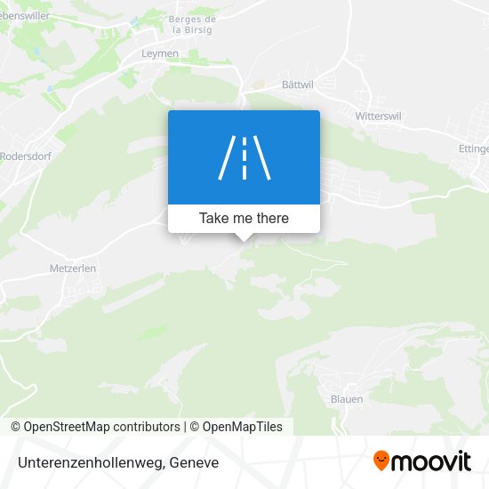 Unterenzenhollenweg map