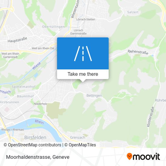 Moorhaldenstrasse map