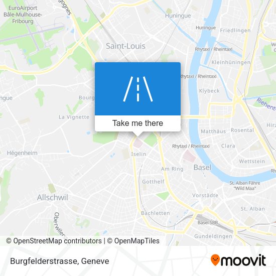 Burgfelderstrasse map
