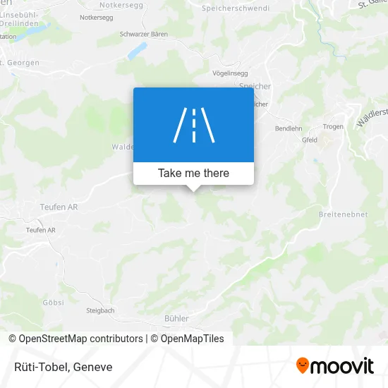 Rüti-Tobel map