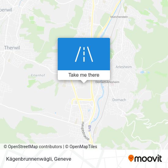 Kägenbrunnenwägli map
