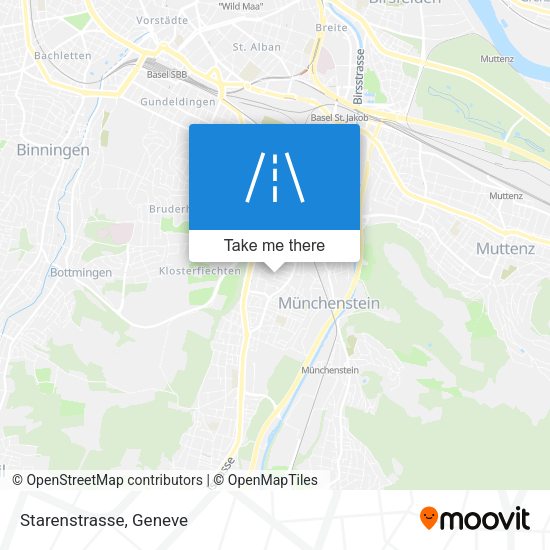 Starenstrasse map
