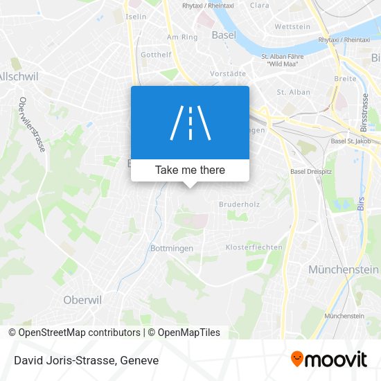David Joris-Strasse map