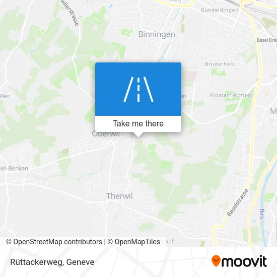 Rüttackerweg map