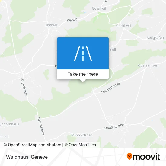Waldhaus map