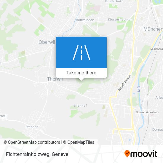 Fichtenrainholzweg map