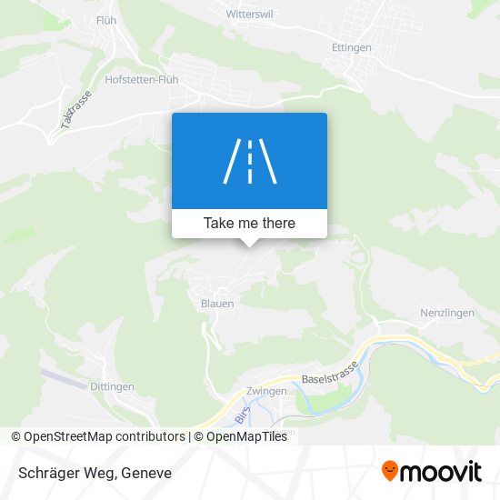 Schräger Weg map