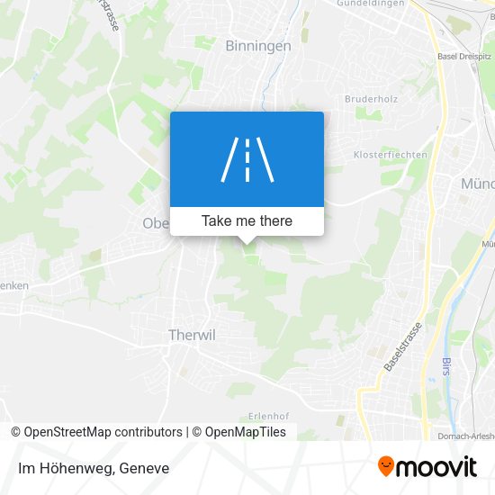 Im Höhenweg map