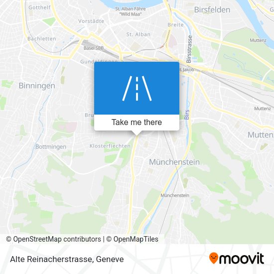 Alte Reinacherstrasse map