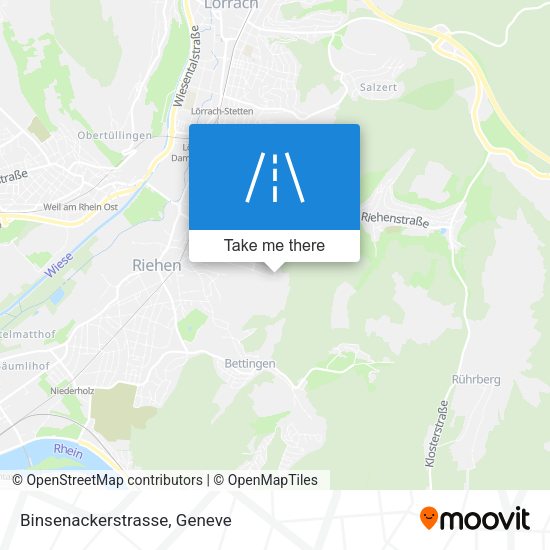 Binsenackerstrasse map