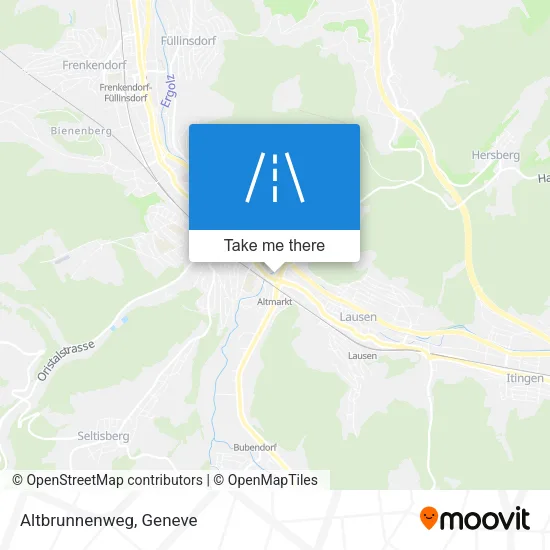 Altbrunnenweg map