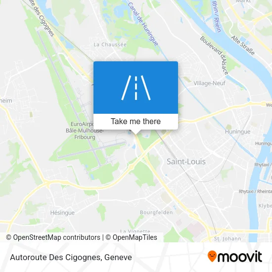 Autoroute Des Cigognes map