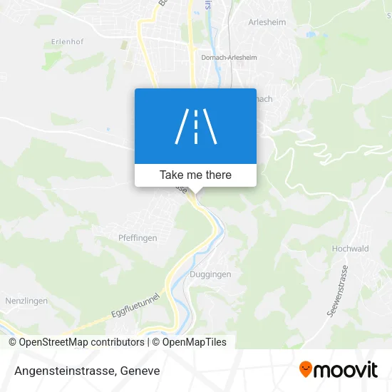 Angensteinstrasse map