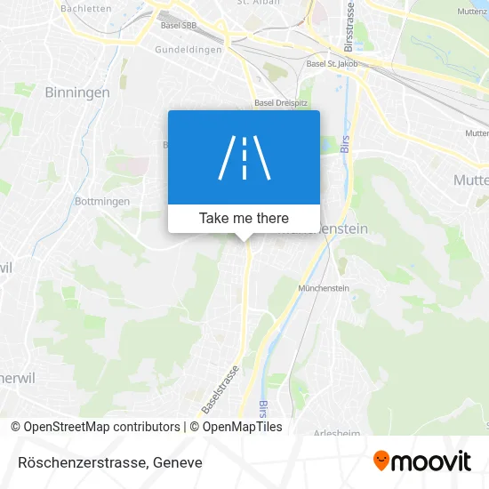 Röschenzerstrasse map